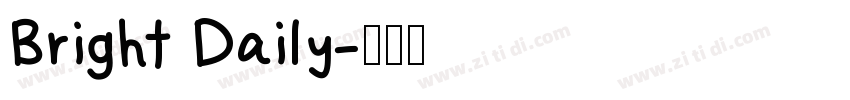 Bright Daily字体转换